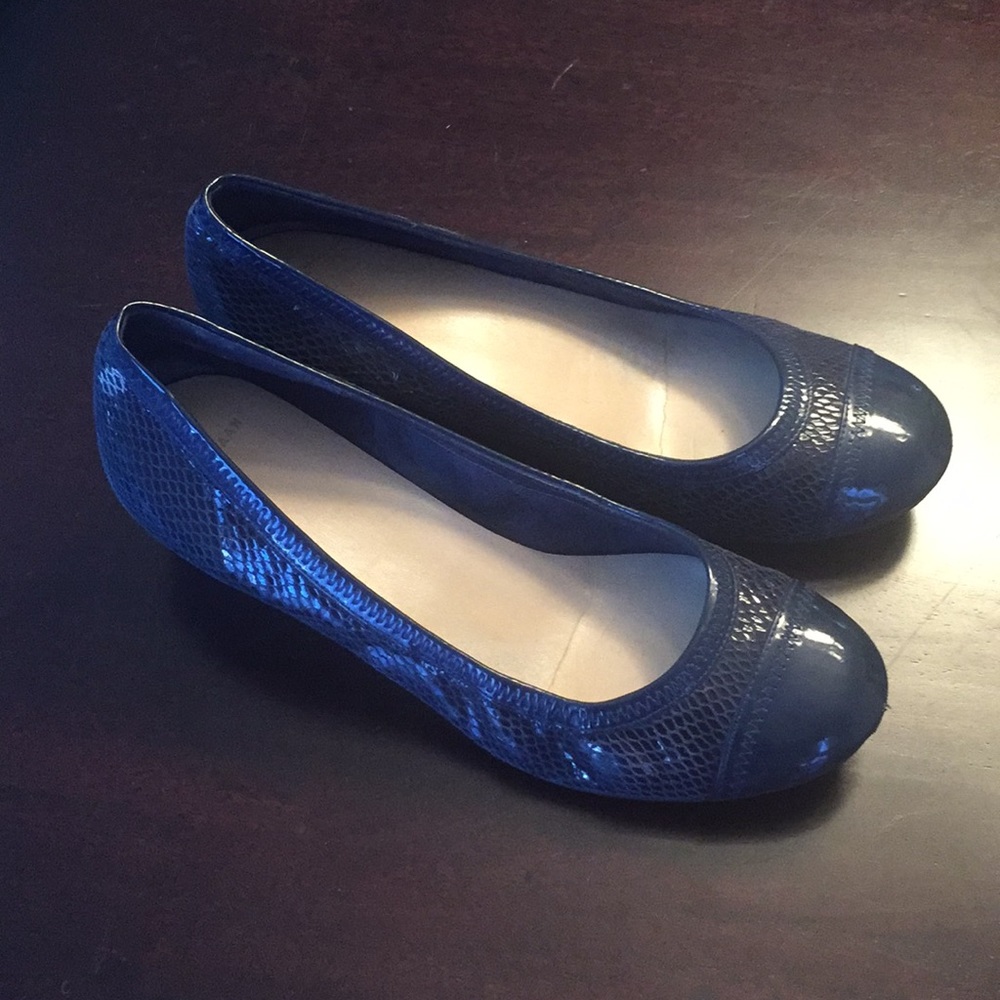 Cole Haan navy wedges